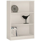 4 You Medium Wide Bookcase In Pearl White - Price Crash Furniture