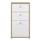 Best Chest Storage Cabinet 2 Drawers 1 Door In Artisan Oak/White - Price Crash Furniture