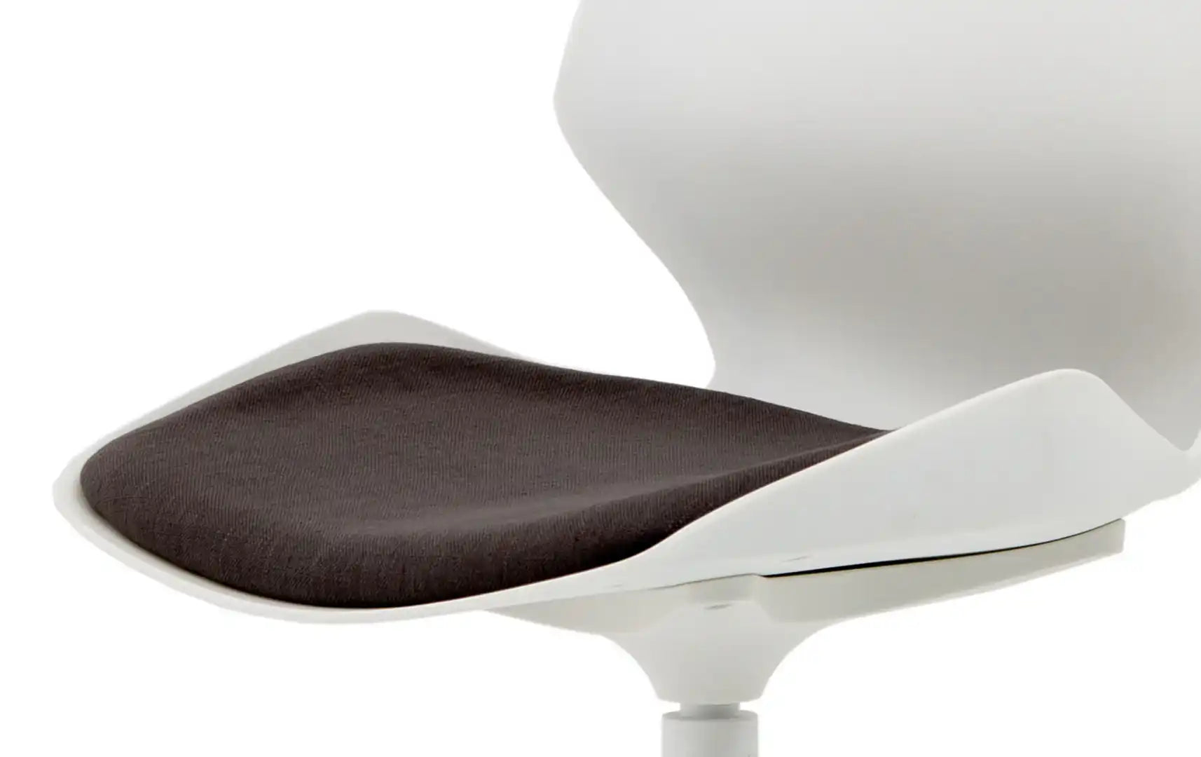 Florence Spindle White Frame Fabric Seat Visitor Chair - Price Crash Furniture