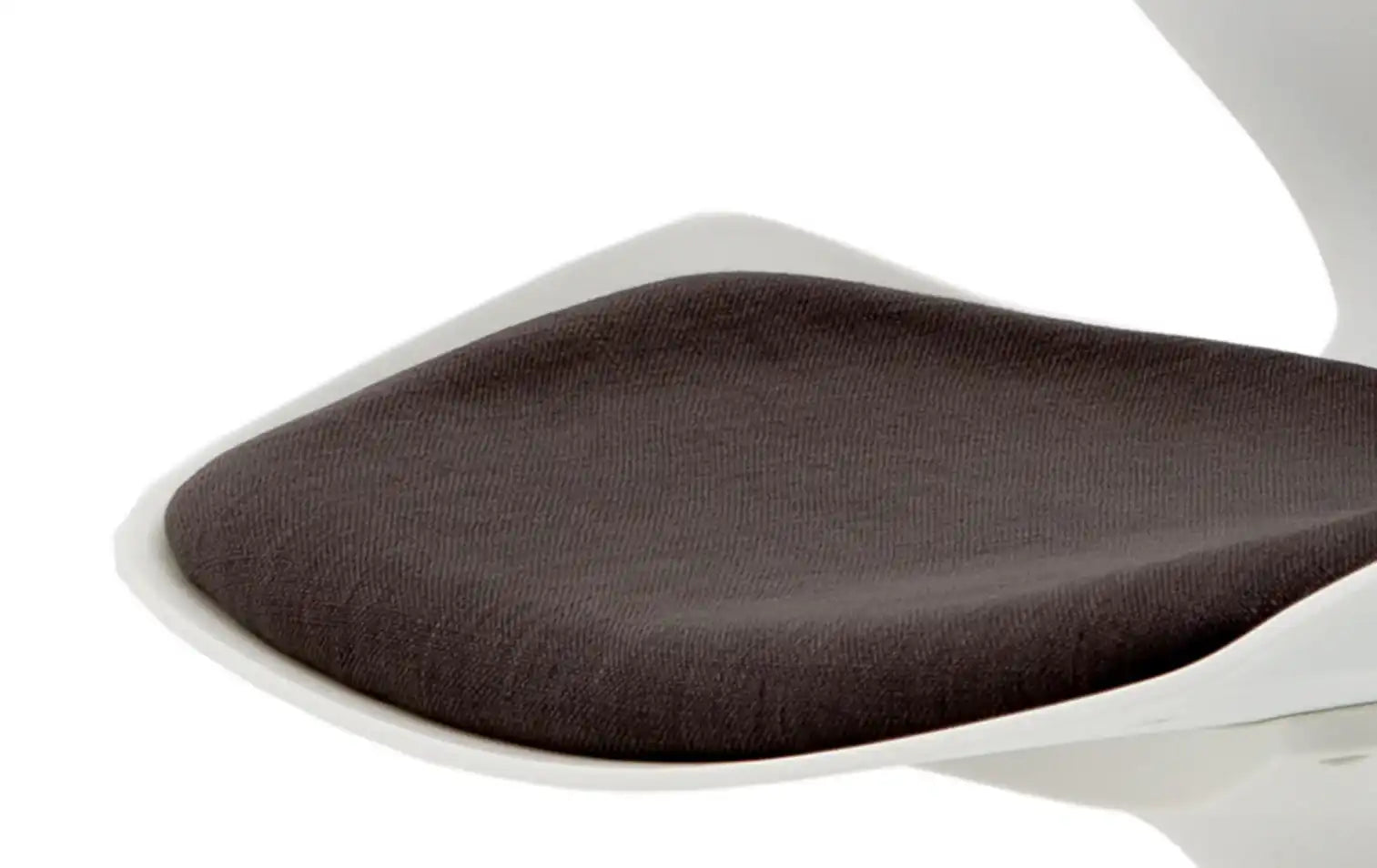 Florence Spindle White Frame Fabric Seat Visitor Chair - Price Crash Furniture