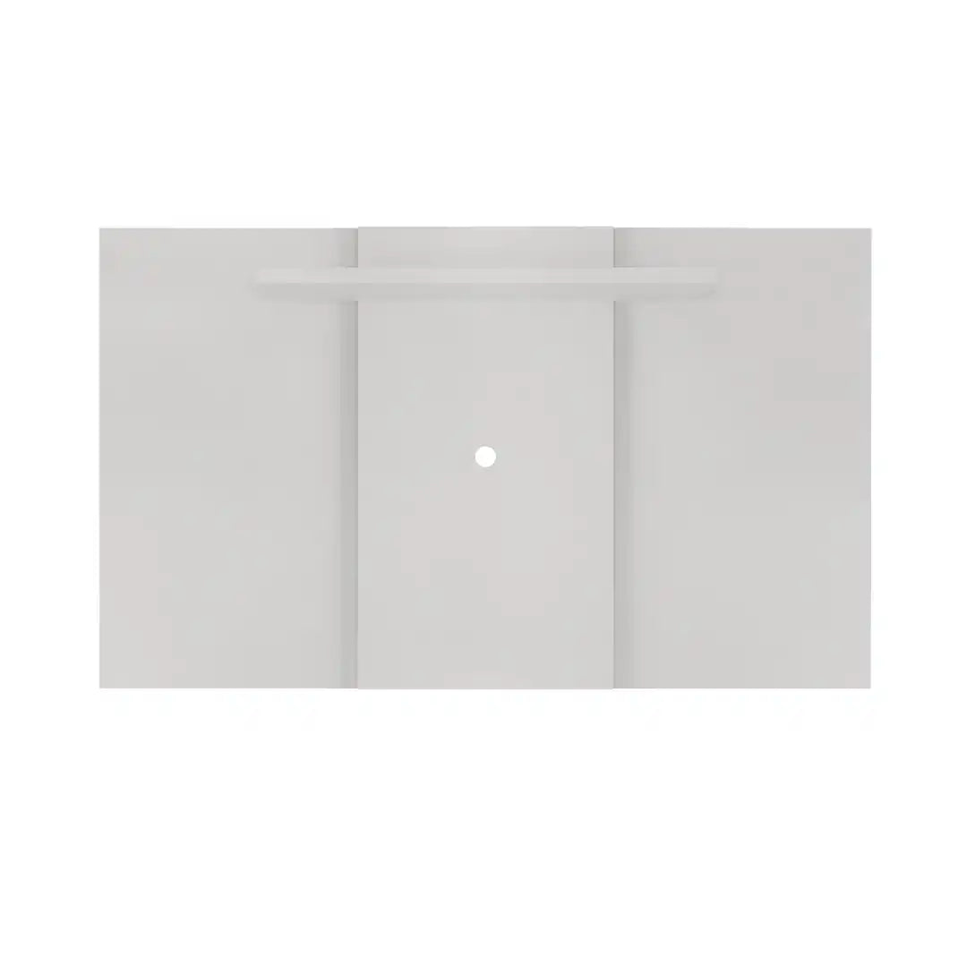 Lido extendable fixed TV wall panel, gloss white - Price Crash Furniture