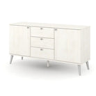 Core Augusta Curve medium sideboard with 2 doors, 3 drawers - Price Crash Furniture