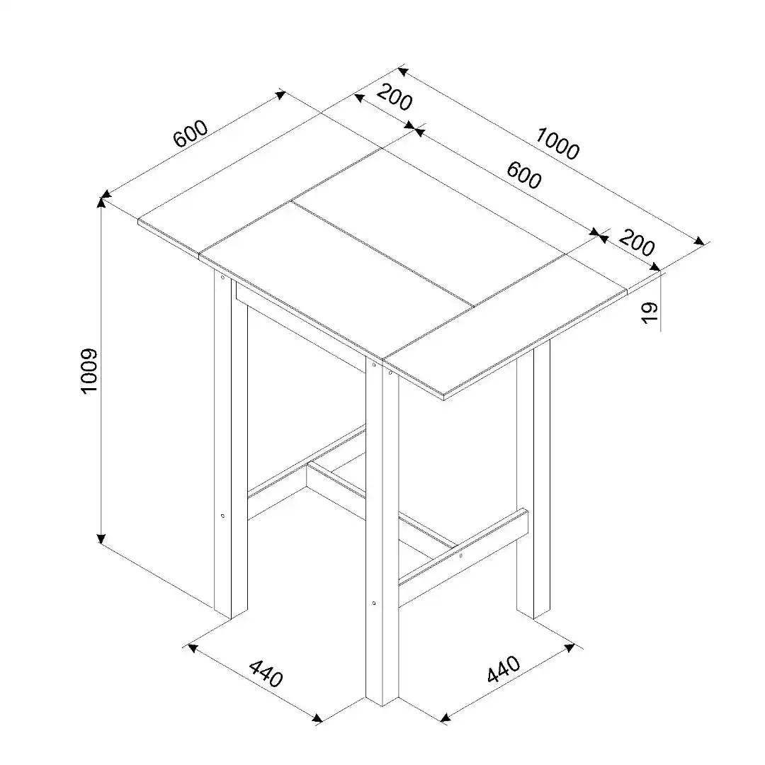 Corona Grey Dining Set - square high breakfast bar drop leaf table and bar chair set - Price Crash Furniture