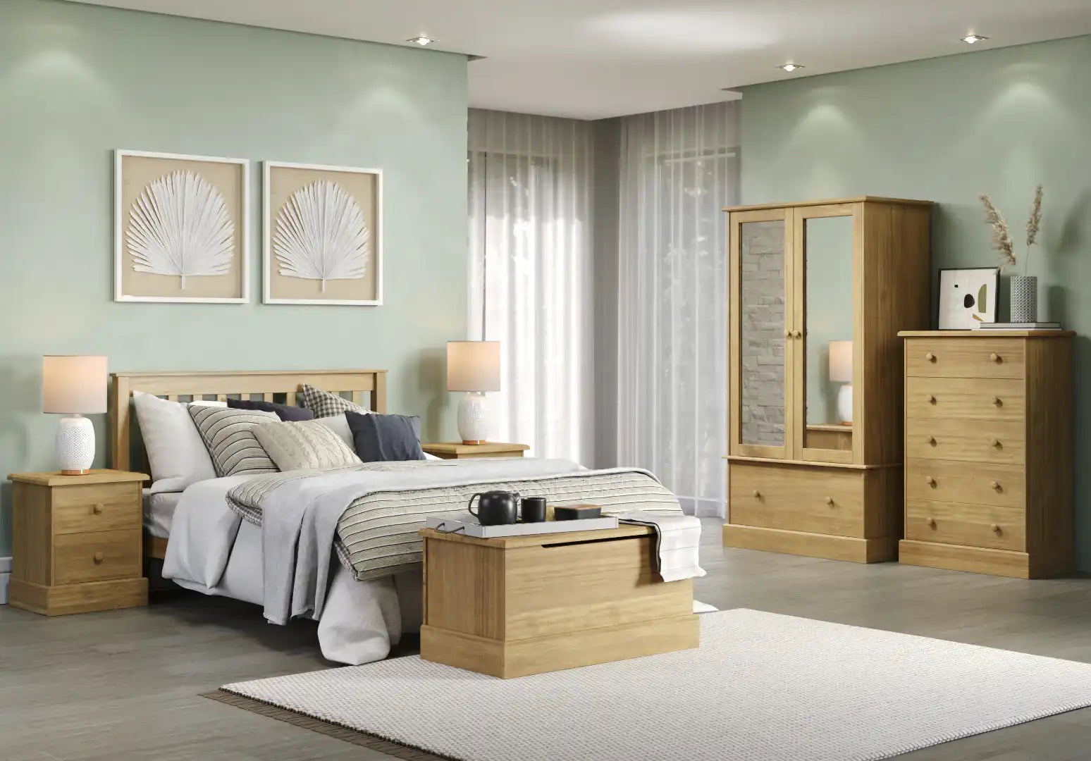 Cotswold ottoman storage trunk - Price Crash Furniture