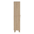 Ikast China Cabinet 2 Doors in Jackson Hickory and White - Price Crash Furniture