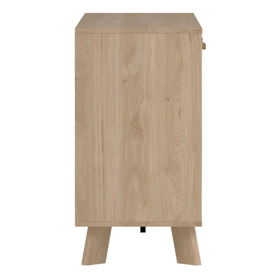 Ikast Sideboard 2 Doors + 3 Drawers in Jackson Hickory and White - Price Crash Furniture