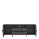 Arundel TV Cabinet 2 Door 2 Drawer 173cm wide 65cm High in Green/Grey - Price Crash Furniture