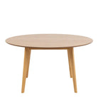Roxby Round Dining Table in Oak 140x76cm - Price Crash Furniture