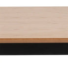 Roxby Dining Table in Oak & Black - Price Crash Furniture
