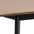 Roxby Extending Dining Table 80-120cm in Oak & Black - Price Crash Furniture