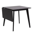 Roxby Extending Dining Table 80-120cm in Black - Price Crash Furniture