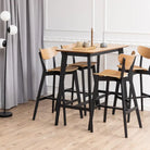 Roxby Bar Table in Oak - Price Crash Furniture
