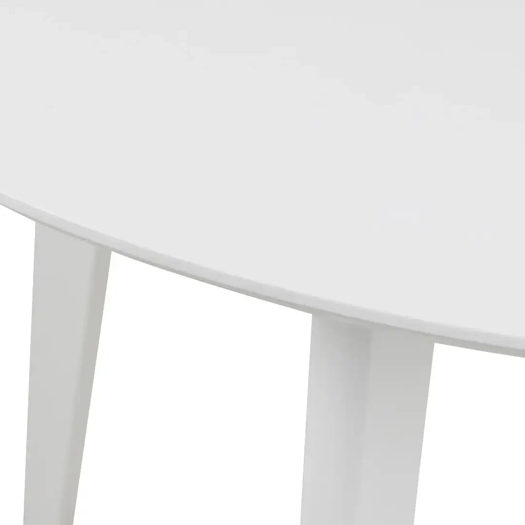 Roxby Round Dining Table in White - Price Crash Furniture