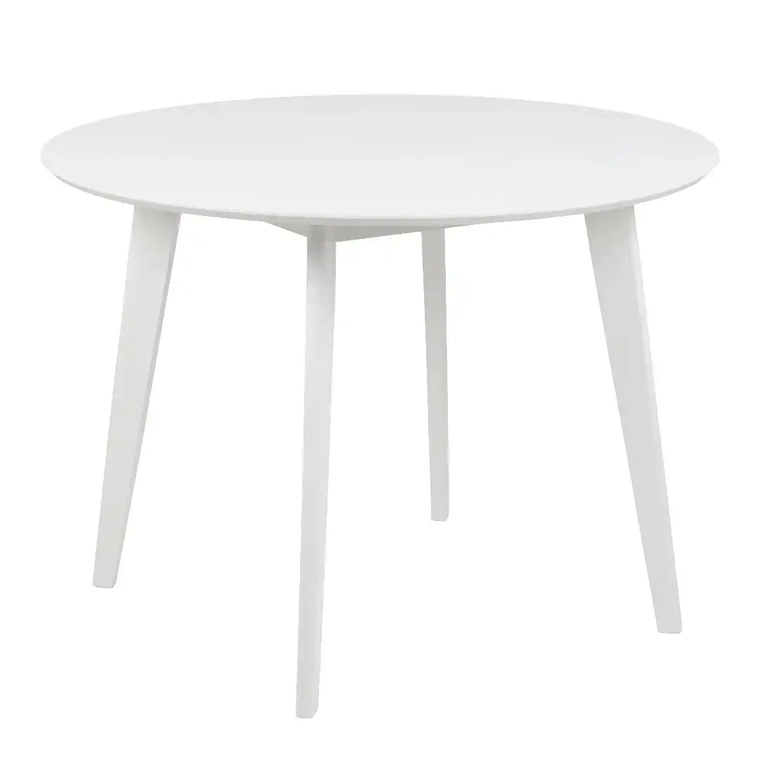 Roxby Round Dining Table in White - Price Crash Furniture