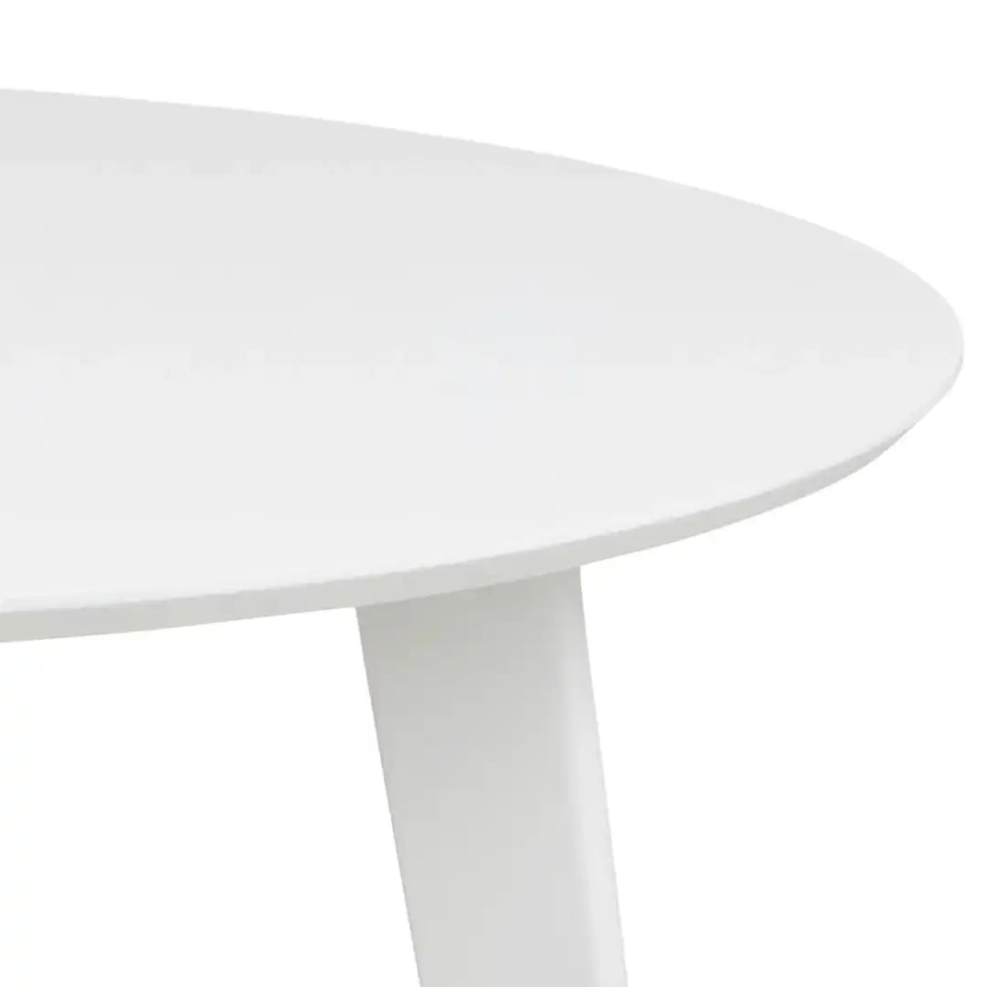 Roxby Round Dining Table in White - Price Crash Furniture