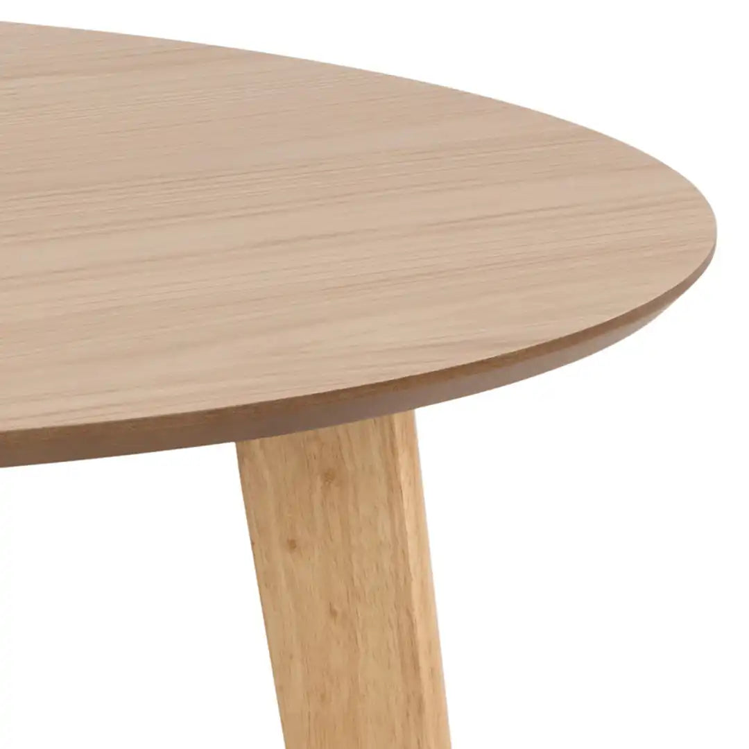 Roxby Round Dining Table in Oak 105x76cm - Price Crash Furniture