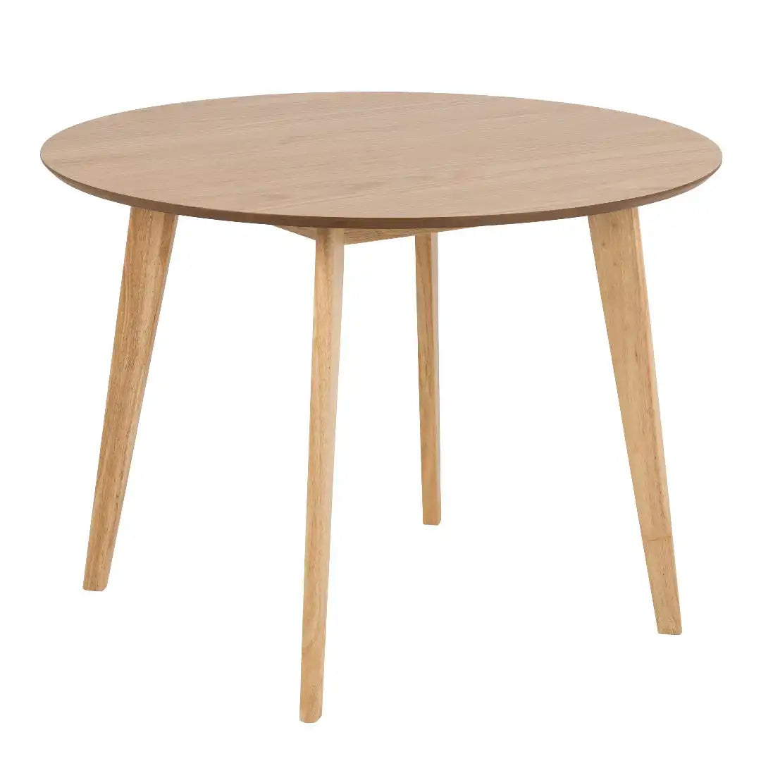 Roxby Round Dining Table in Oak 105x76cm - Price Crash Furniture