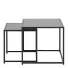 Seaford Nest of Tables in Ash Black - Price Crash Furniture