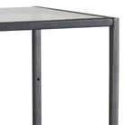 Seaford Narrow Black Metal Bookcase with 3 Glass Shelves - Price Crash Furniture