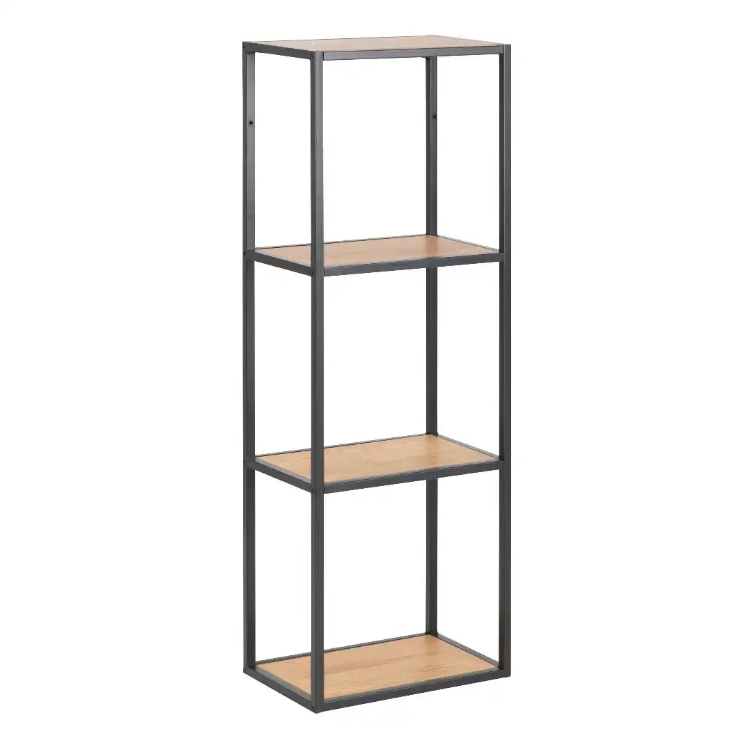 Seaford Black Metal Wall Shelf - Price Crash Furniture