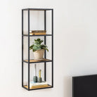 Seaford Black Metal Wall Shelf - Price Crash Furniture