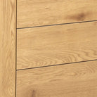 Seaford 1 Door 3 Drawer Small Sideboard in Black & Oak - Price Crash Furniture