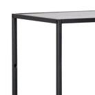 Seaford Black Metal Asymmetrical Bookcase with 3 Black Shelves - Price Crash Furniture