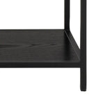Seaford Bookcase with 4 Shelves in Black - Price Crash Furniture