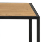 Seaford Bookcase with 4 Shelves in Black and Oak - Price Crash Furniture