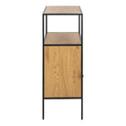 Seaford Cabinet in Black and Oak - Price Crash Furniture
