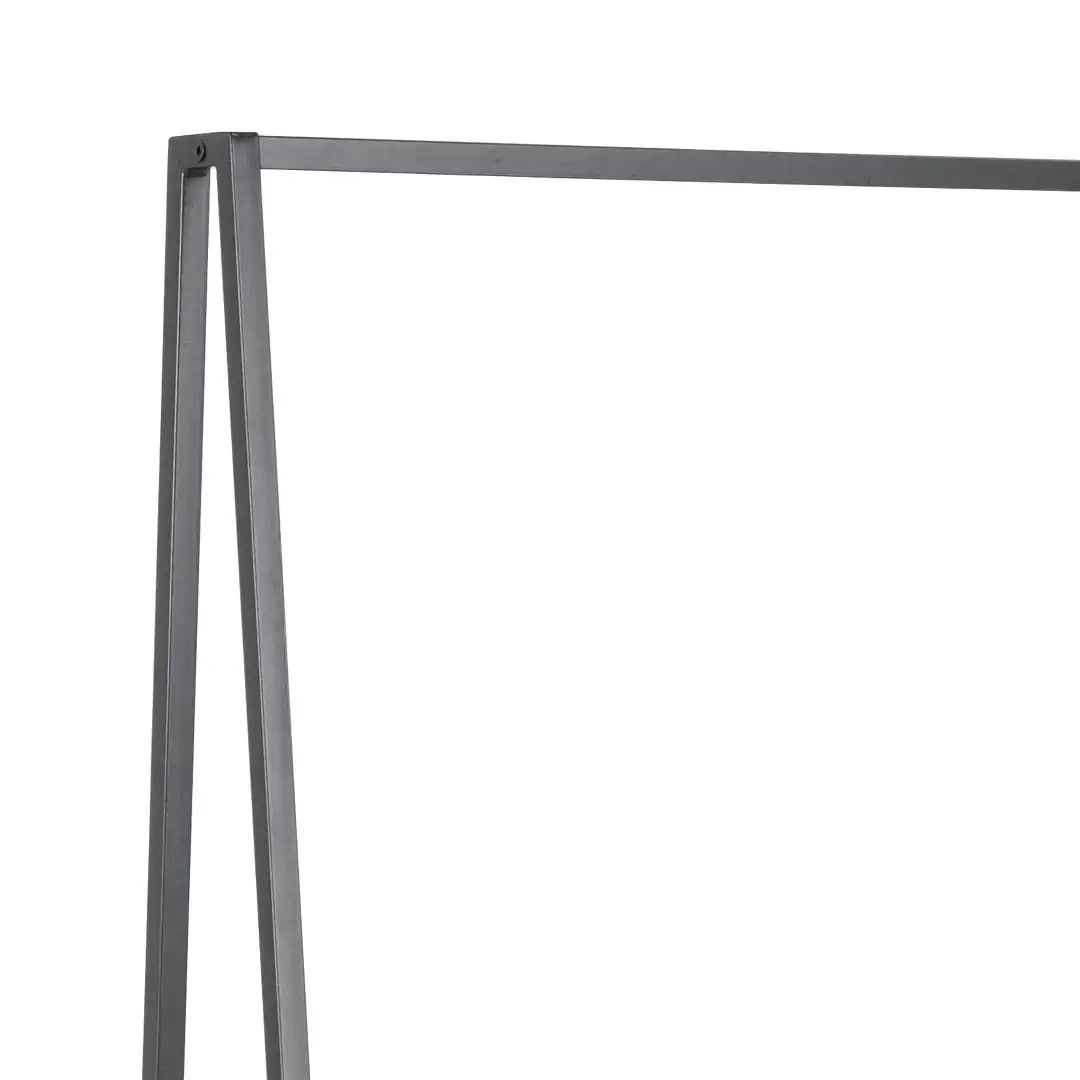 Seaford Clothes Rack with 2 shelves in Black - Price Crash Furniture