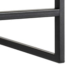 Seaford Black Metal Coat Rack with Oak Top - Price Crash Furniture