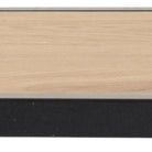 Seaford Black Metal Coat Rack with Oak Top - Price Crash Furniture