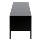 Seaford TV Unit 2 Doors 1 Drawer in Black & Oak - Price Crash Furniture