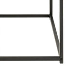 Seaford Square Black Metal Coffee Table with Oak Top - Price Crash Furniture