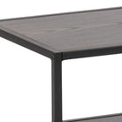 Seaford Black Metal Open TV Unit with 3 Black Shelves - Price Crash Furniture