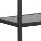 Seaford Black Metal Wall Shelf with 3 Additional Black Shelves - Price Crash Furniture