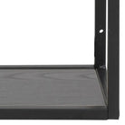 Seaford Black Metal Wall Shelf with 3 Additional Black Shelves - Price Crash Furniture