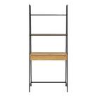 Seaford Bookcase with 1 Drawer in Black and Oak - Price Crash Furniture