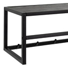 Seaford Coat Rack in Black And Oak - Price Crash Furniture