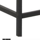 Seaford Tall Black Metal 2 Door Display Cabinet - Price Crash Furniture