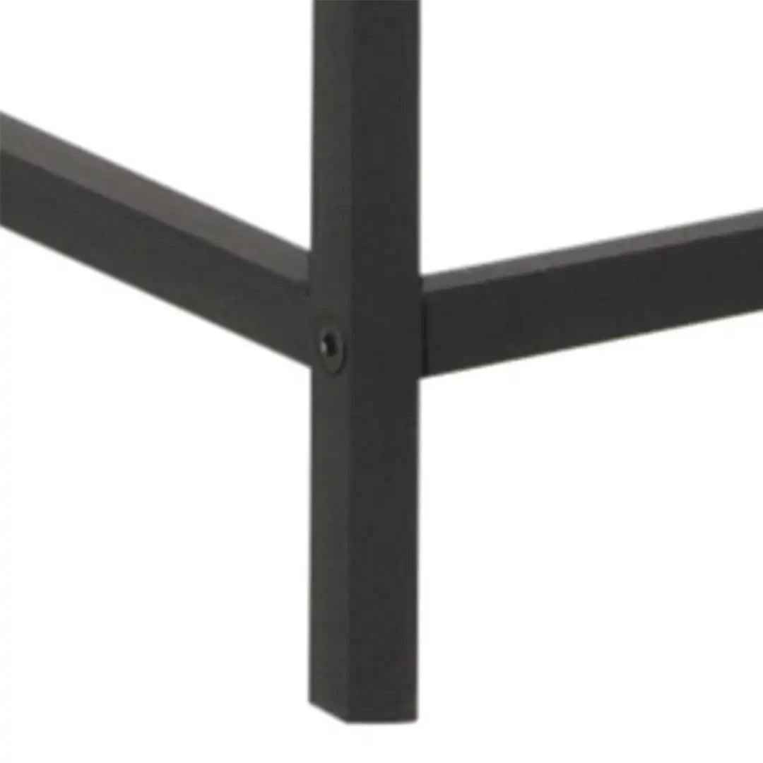 Seaford Tall Black Metal 2 Door Display Cabinet - Price Crash Furniture