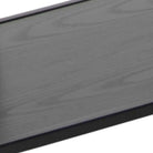 Seaford Tall Black Metal Bookcase with 5 Black Shelves - Price Crash Furniture