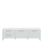 Sali 2 Door 2 Drawer TV Unit in Light Grey - Price Crash Furniture