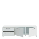 Sali 2 Door 2 Drawer TV Unit in Light Grey - Price Crash Furniture