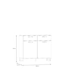 Sali 2 Door 2 Drawer Chest in Light Grey - Price Crash Furniture