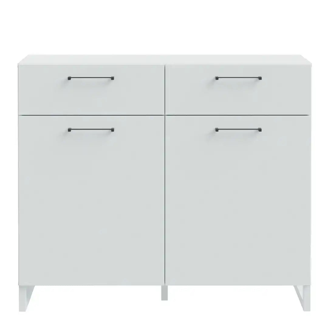 Sali 2 Door 2 Drawer Chest in Light Grey - Price Crash Furniture