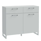 Sali 2 Door 2 Drawer Chest in Light Grey - Price Crash Furniture