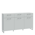 Sali 3 Door 3 Drawer Chest in Light Grey - Price Crash Furniture