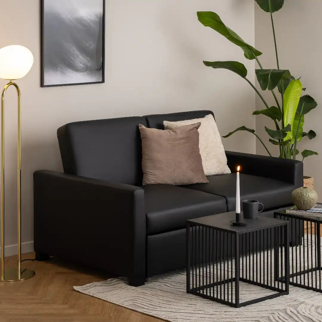 Strington Side Table in Black - Price Crash Furniture